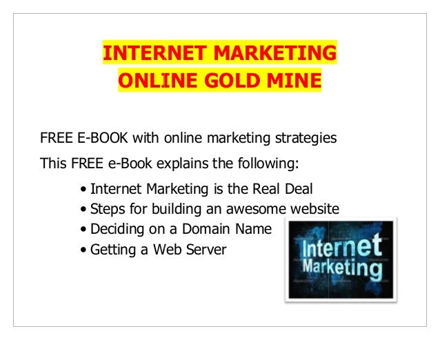 INTERNET MARKETING IS THE REAL DEAL